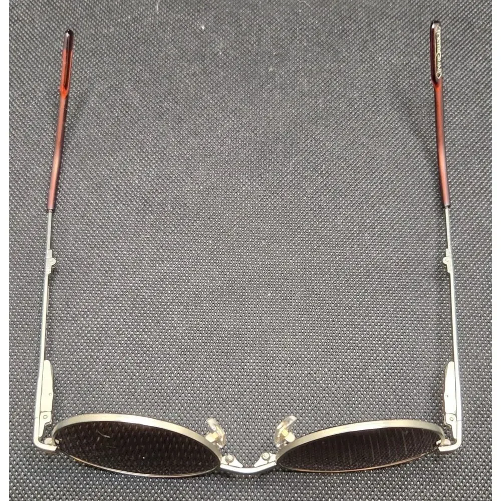 Foster Grant RFS107 +1.50 Vtg SunReaders Round Tinted Sunglasses Silver Frame